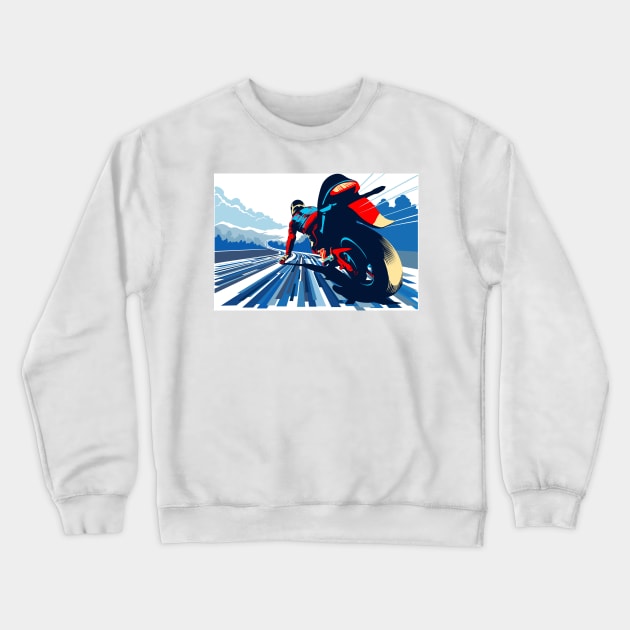 Motor racer speed demon Crewneck Sweatshirt by SFDesignstudio